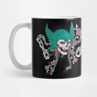 Skull with roses Mug